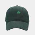thumbnail image 3 of GDREDA Men's Hat Three Leaves Pattern Baseball Cap Tongue Outdoor Sun Hat，Green, 3 of 8