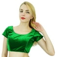 thumbnail image 3 of Phagun Readymade Designer Velvet Padded Saree Blouse Indian Traditional Women Crop Top, 3 of 4