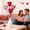 B, variant on 10Pcs Valentine's Day Red Glitter Foam Heart Picks, Sparkly Heart Decor Sticks, Cake & Cupcake Toppers, for Wedding Floral Arrangement Home Holiday Party Decorations