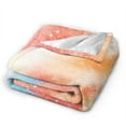 thumbnail image 4 of Dream Watercolor Abstract Art Throw Blanket, Anti-Pilling Ultra-Soft Micro Fleece Cover Blanket for Bed Sofa, for All Seasons, 40"x30", 4 of 9