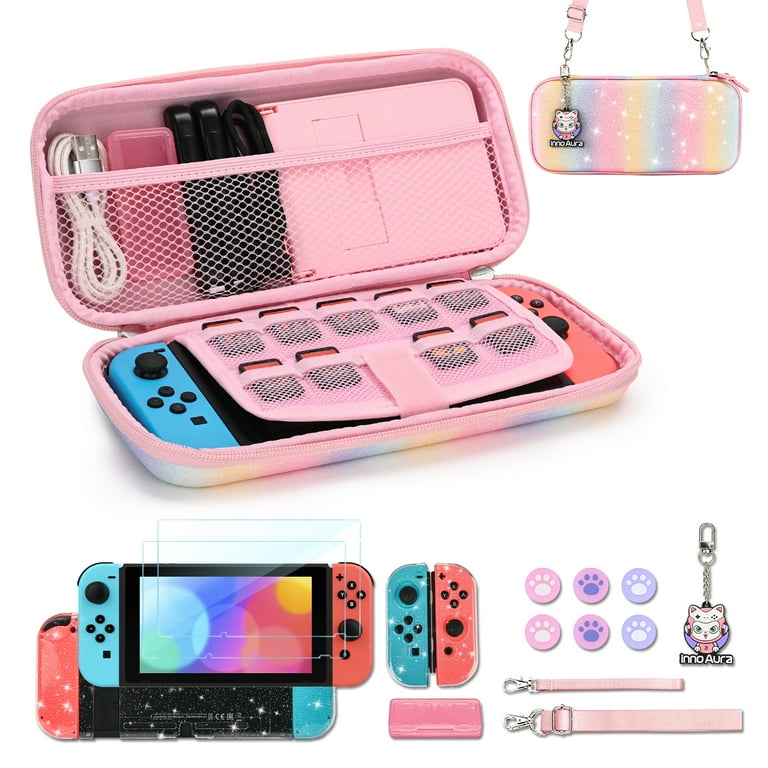 Nintendo Switch 17-in-1 Case Bundle: Carrying Case, Screen