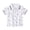 White, variant on Mercatoo Kids Boys Pol𝐨 Shirts for Toddler Short Sleeve Dinosaur Print Collared Shirt Blouse Little Boys Tee Cute Tops