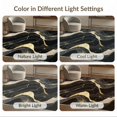 thumbnail image 7 of ODIKA 4'x6' Abstract Black Washable Area Rug Non-Slip, Chair-Friendly, Flatwoven for Home Office, Under Desk, 7 of 7