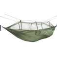 thumbnail image 1 of Portable Double Swing Hammock Nylon Bed With Mosquito Net For Campinghiking, 1 of 5