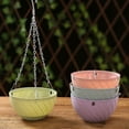 thumbnail image 4 of Wosthever Maceta colgante, cesta colgante para plantas y flores, tamaño compacto multicolor, decoraciones para balcón, decoración para Patio, cestas de Jardín y Patio Rosa Wosthever HA080158-03B, 4 of 6