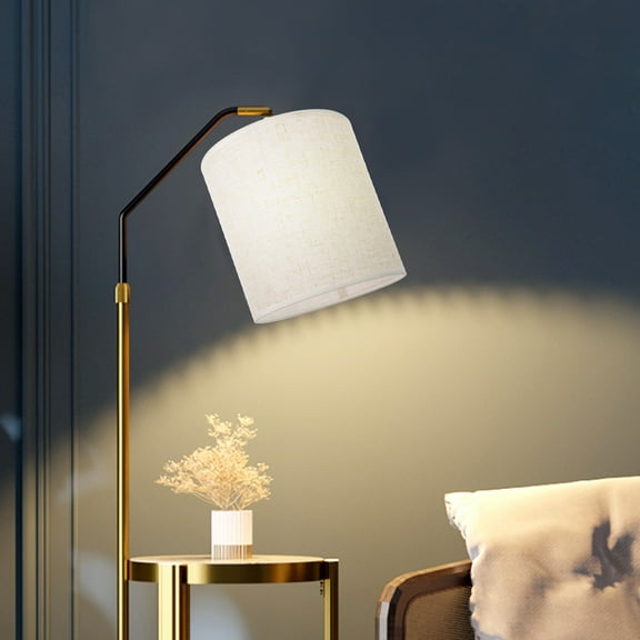 Tineasur Fabric Lampshades for Table Lamps Beige Linen 1Pack