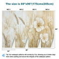 thumbnail image 3 of Peel and Stick Wallpaper Canvas Beige Flower Watercolor Flower Honey Wheat Yellow Delicate Flowers Modern Art Wall Mural Decor Self Adhesive and Removable 69in x 98in, 3 of 6