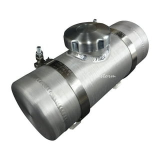 6x16 Center Fill Round Spun Aluminum Gas Tank  