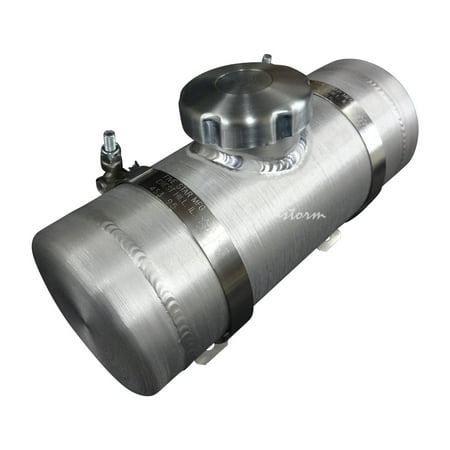 

3x8 Center Fill Spun Aluminum Gas Tank .24 Gallon w/ Brackets