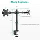 thumbnail image 2 of Soporte de Monitores WALI Negro Ajustable para Dos Pantallas hasta 27 Pulgadas, 2 of 8
