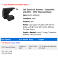 thumbnail image 2 of Left Door Lock Actuator - Compatible with 1992 - 1998 Chevy Blazer 1993 1994 1995 1996 1997, 2 of 2