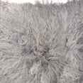 thumbnail image 3 of 18" x 18" x 5" Gray Sheepskin  Pillow, 3 of 4