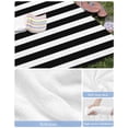 thumbnail image 6 of Black Striped Beach Towels Oversized Super Absorbent, Modern Farmhouse Black and White Stripes Lightweight Bath Towel Quick Dry Sets For Bathroom/Pool/Rv Camping/Beach Play/Gym Room/Picnic 30"x60", 6 of 8