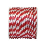 Wellington Derby Rope Poly 450 Lb. Red, White 5/8 Dia. X 200 ' Solid Braid
