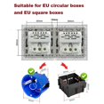 thumbnail image 2 of 16A Wall Power Socket Touch Sensor Switch Europe Russia Spain Germany Crystal Glass Panel Home Impro, 2 of 5