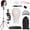 Pink, variant on 22" Canvas Cork Wig Head with 57" Mannequin Tripod for Wigs,Manikin Head Block Set for Wigs Making Display with Wig caps,T Pins Set,Comb