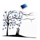 thumbnail image 3 of Lienzo con diseño de árbol de huellas dactilares, libro de visitas para bodas único, regalo considerado, manualidades, fiesta Azul, 3 of 9