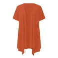 thumbnail image 5 of Uooqdmx Womens Cardigan Short Sleeve Cardigans for Women Short Sleeve Cardigans Casual Drape Front Lightweight Summer Cardigan with Pocket Plus Size Cardigan Orange 4XL, 5 of 6