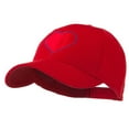 thumbnail image 2 of Filled Heart Symbol Embroidery Cap - Red OSFM, 2 of 5