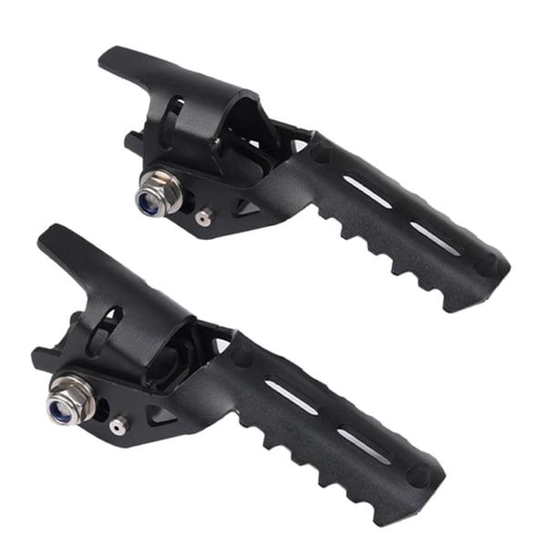 2 estriberas protectoras para motor de motocicleta, accesorios prácticos y prácticos. Negro