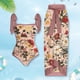 thumbnail image 1 of Traje De Baño Damas Traje De Baño Damas 2 piezas de traje de baño de playa para mujer con cordones y vestido para deportes acuáticos (XXL rosa), 1 of 8