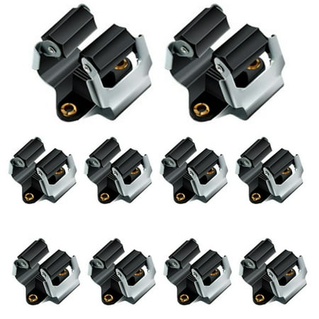

10Pcs Mop Broom Holder Garden Storage Clips Rack with Screws Handle Hanging Tools Kitchen Bathroom