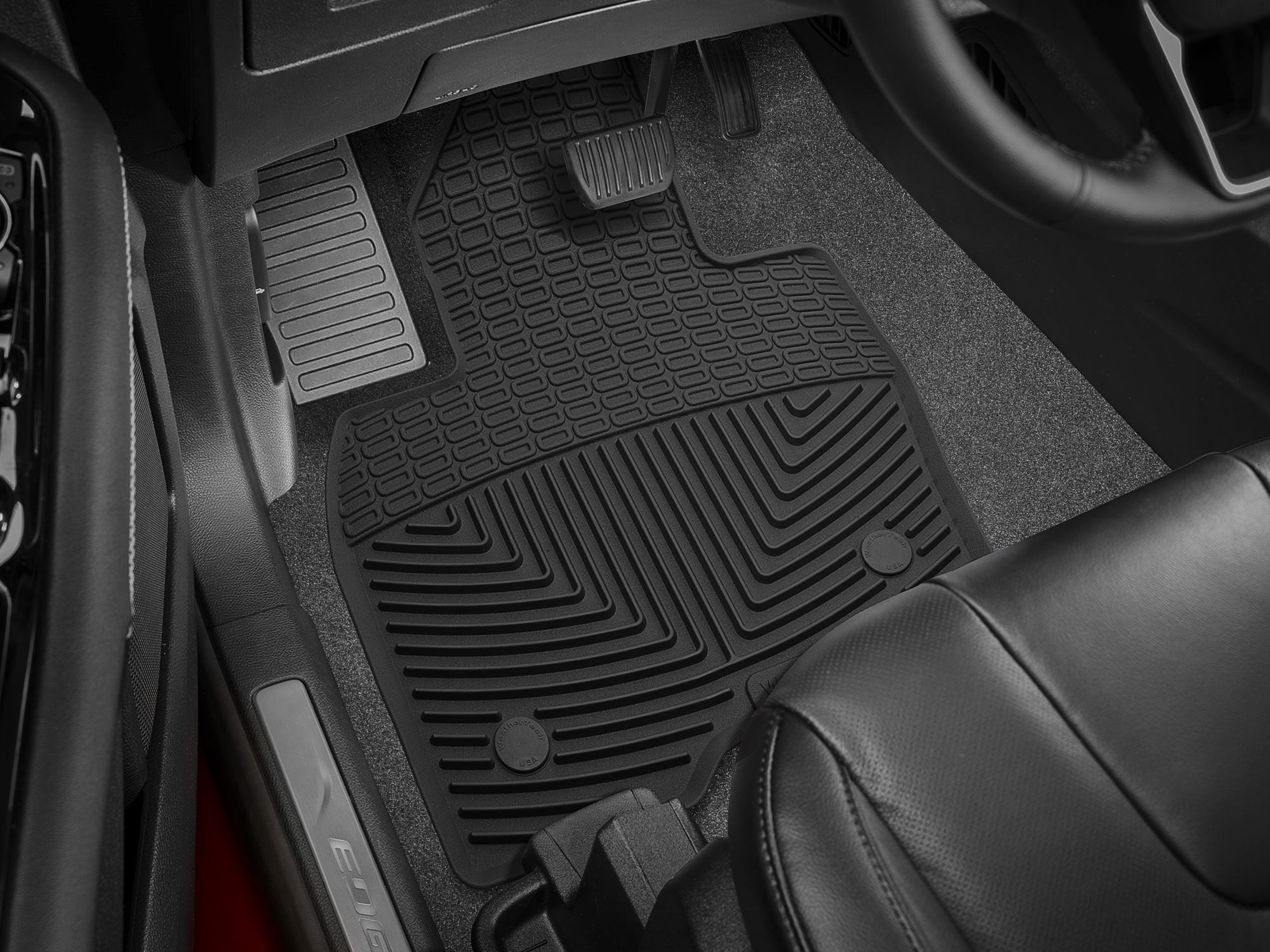 WeatherTech All-Weather Floor Mats compatible with Ford Edge, Edge ST - 1st Row (Driver & Passenger), Black