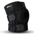 thumbnail image 1 of AB069 Running Shock-Absorbed Knee Brace Anti-Slip Knee Support Compression Wrap - Black, 1 of 5