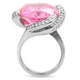 thumbnail image 4 of Luxe Jewelry Designs Women's Stainless Steel Ring with Cubic Zirconia Rose - Size 7, 4 of 4