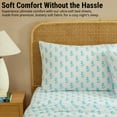 thumbnail image 6 of THD Floral Bed Sheets - 4 Piece Bed Sheet Set - Wrinkle Resistant & Ultra Soft - Fits Mattresses up to 15 Inches Deep, 6 of 9