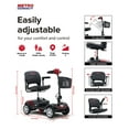 thumbnail image 5 of BTMWAY Mobility Scooter, 4 Wheels Electric Scooter for Seniors, Compact Folding Travel Mobility Scooters for Adult, Transformer Mobility Scooter with Swivel Seat, Front and Rear LED Light, Red, 5 of 15