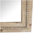 thumbnail image 5 of DecMode 24" x 54" Brown Washed Beaded Wall Mirror, 5 of 12