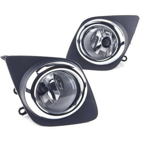 Fog Light For 08-11 Toyota Rav4 Clear Lens, Pair