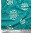 thumbnail image 1 of Soimoi Rayon Crepe Fabric Mandala Ethnic Printed Fabric 1 Yard 46 Inch Wide, 1 of 1