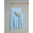 thumbnail image 3 of Stay Wild Big Daisy Sweatshirt Women -Image by Shutterstock, Female Large, 3 of 4