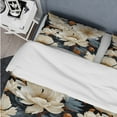 thumbnail image 4 of Designart "Grand Magnolia Display I" White Floral Bedding Covert Set - Cottage Bed Set With 1 Sham, 4 of 5
