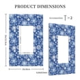thumbnail image 3 of Fotbe whiet Snowflake blue background Print Duplex Receptacle Wall Plate, 1-Gang 5.0" x3.0" Wall Outlet Covers, Dual Outlet Faceplates Covers, Color-matched Screws Included-Style U, 3 of 6