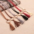 thumbnail image 3 of Coofit Rope Waist Belt Braided Fashion Creative Tassel Waist Belt Dress Belt for Women, 3 of 10