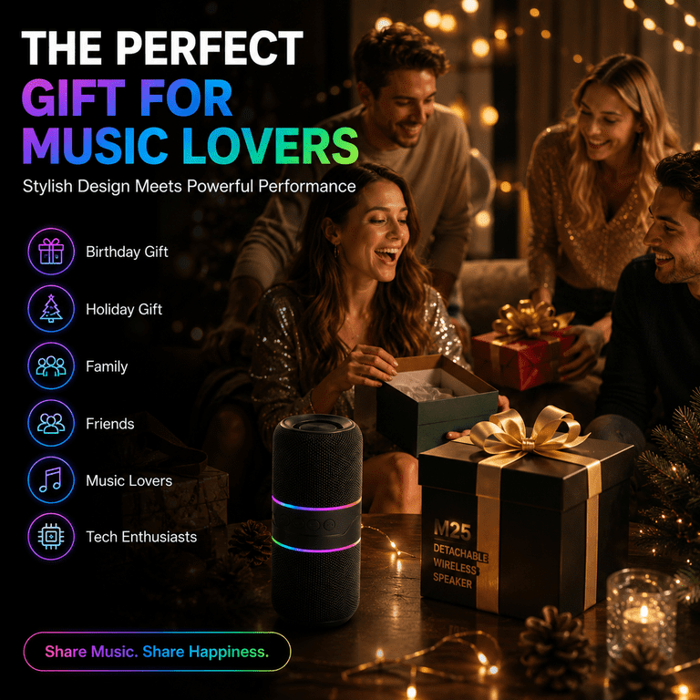 NIUTA Magnetic Split Bluetooth Speaker - Black photo 5