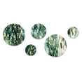 thumbnail image 3 of Designart "Serenity Of The Mangrove Forest" Floral Round Wall Art Set Of 5 - Green Tropical For Bedroom Wall Art Set, 3 of 6