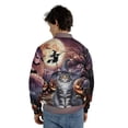 thumbnail image 5 of Spooky Halloween Night Witch Maine Coon Glowing Pumpkins All Over Print 3D Baseball Jacket Cat Lover Kitten Owner Gifts Bomber Jacket Softball - 12015, 5 of 6