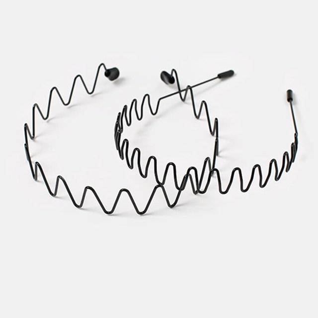 Lystrfac-Diadema Unisex de 5 piezas para hombre y mujer, banda para el pelo Invisible, deportiva, antideslizante, accesorios para el cabello