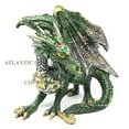 thumbnail image 3 of Land Of Myth And Legends Green Armored Dragon Figurine Collectible Golden Axe, 3 of 4