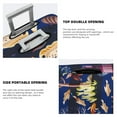 thumbnail image 5 of Easygdp Sea Inhabitans and Herb Print Elastic and Washable Suitcase Protective Cover with Hidden Zipper Fits 18-32 inch Luggage -X-Large, 5 of 9