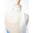 thumbnail image 7 of ZDHoor Girls Sequins Floral Figure Ice Skating Dress Gymnastics Leotard Ballet Dance Costume Light Blue 6, 7 of 7