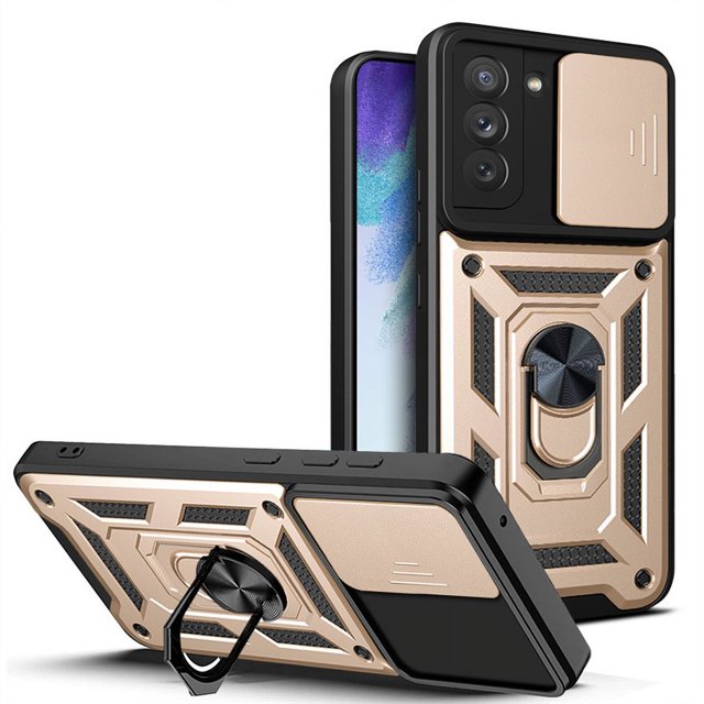Carcasa Para Samsung Galaxy A04S A04E A04 Armor Car Soporte Magnético Anillo Cubierta Trasera Para SM-A047F Cámara Deslizante Teléfono Funda