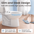 thumbnail image 3 of LUXE Bidet NEO 120 PLUS - Only Patented Bidet Attachment for Toilet Seat, Innovative Hinges to Clean, Slide-in Easy Install, Advanced 360° Self-Clean, Single Nozzle, Rear Wash (Chrome), 3 of 10