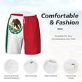 thumbnail image 3 of Mens Mexico Flag 2 in 1 Quick Dry Swim Trunks with Compression Liner Beach Shorts, 3 of 6