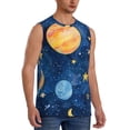 thumbnail image 2 of Daiia Planets And Stars1 Printed Men's Tank Tops,Casual Soft Sleeveless Gym Muscle Shirts Bodybuilding Tee-Large, 2 of 8