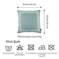 thumbnail image 4 of Decorative Single Throw Pillow Cover Greek Key 18" x 18" Gray & White Square for Couch, Bedding, 4 of 4